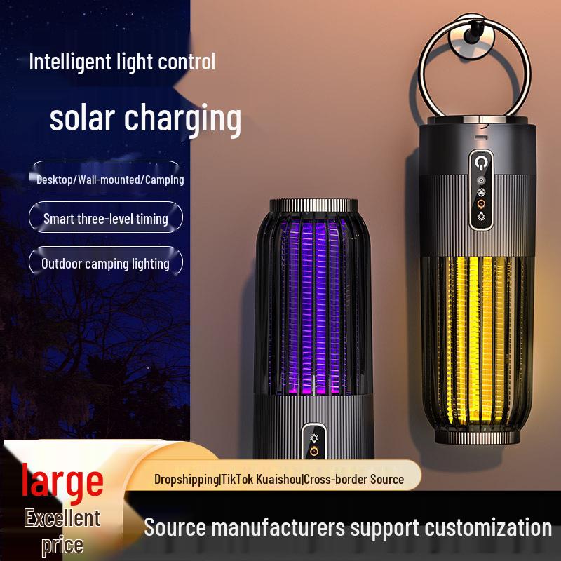 2025 Solar-Powered Electric Mosquito Killer Lamp: Portable, Outdoor & Indoor Repellent