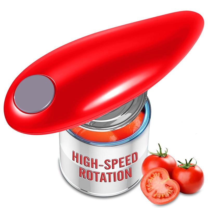 Hands-Free Electric Can Opener Automatic Bottle Opener Easy Kitchen Gadget for Cans Jars and Twist-Off Lids 6
