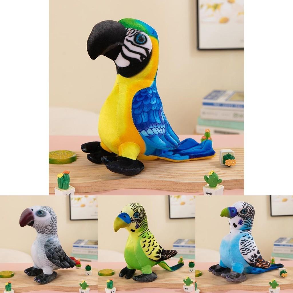 Adorable Plush Parrot Doll Realistic Animal Toy For Kids Boys And Girls Gifts
