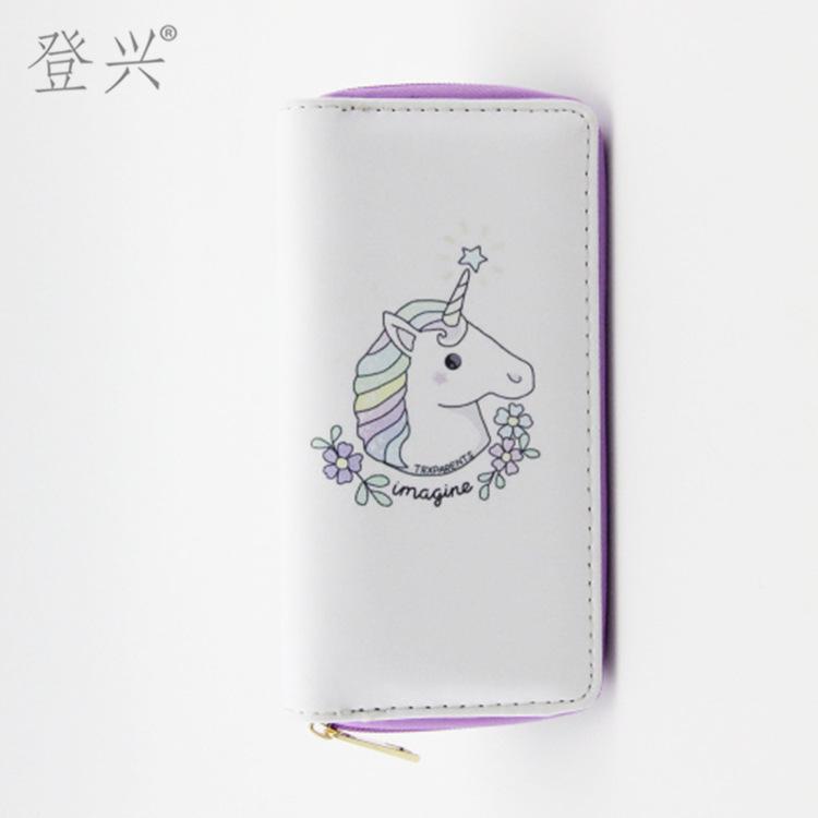 

Новый кошелек-клатч с головой мультяшного единорога, студенческий