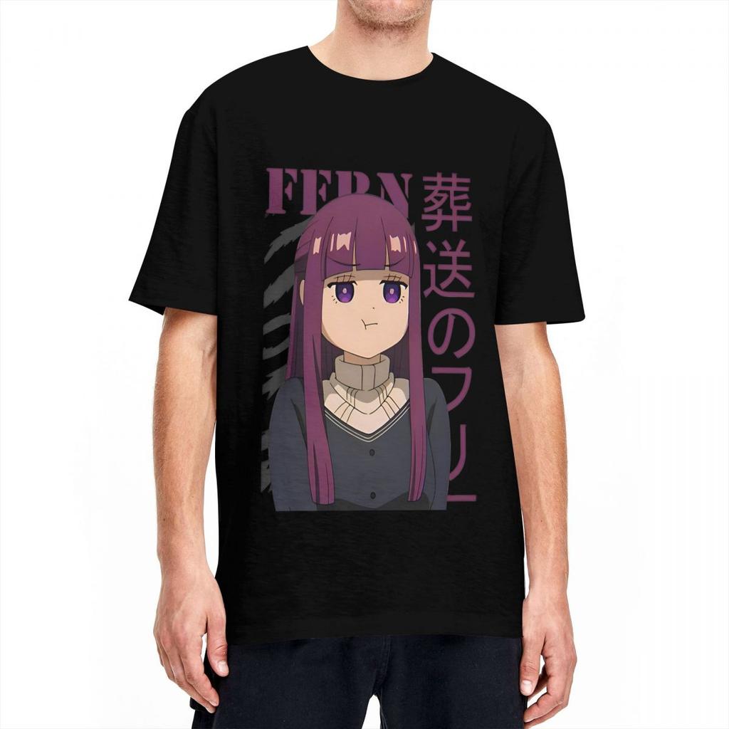 Pánske Dámske Tričko Frieren At The Funeral Anime Tričká Trendy Cool Postavy Fern Letné Tričko Úžasné Bavlnené Oblečenie