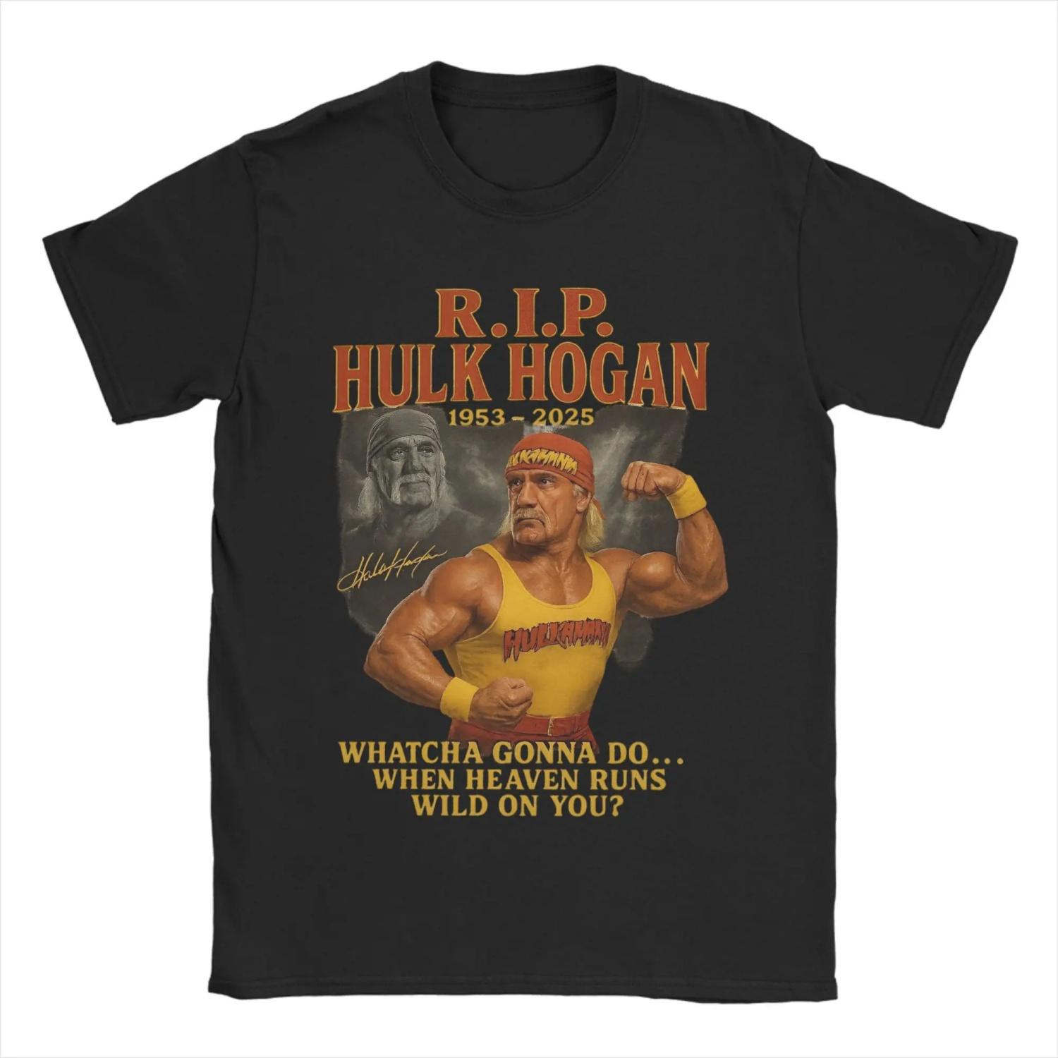 

Hulk Hogan Legend Memorial Wrestling Graphic Print T Shirt for Men Hulkamania Cotton Tee Shirt Clothing S чёрный