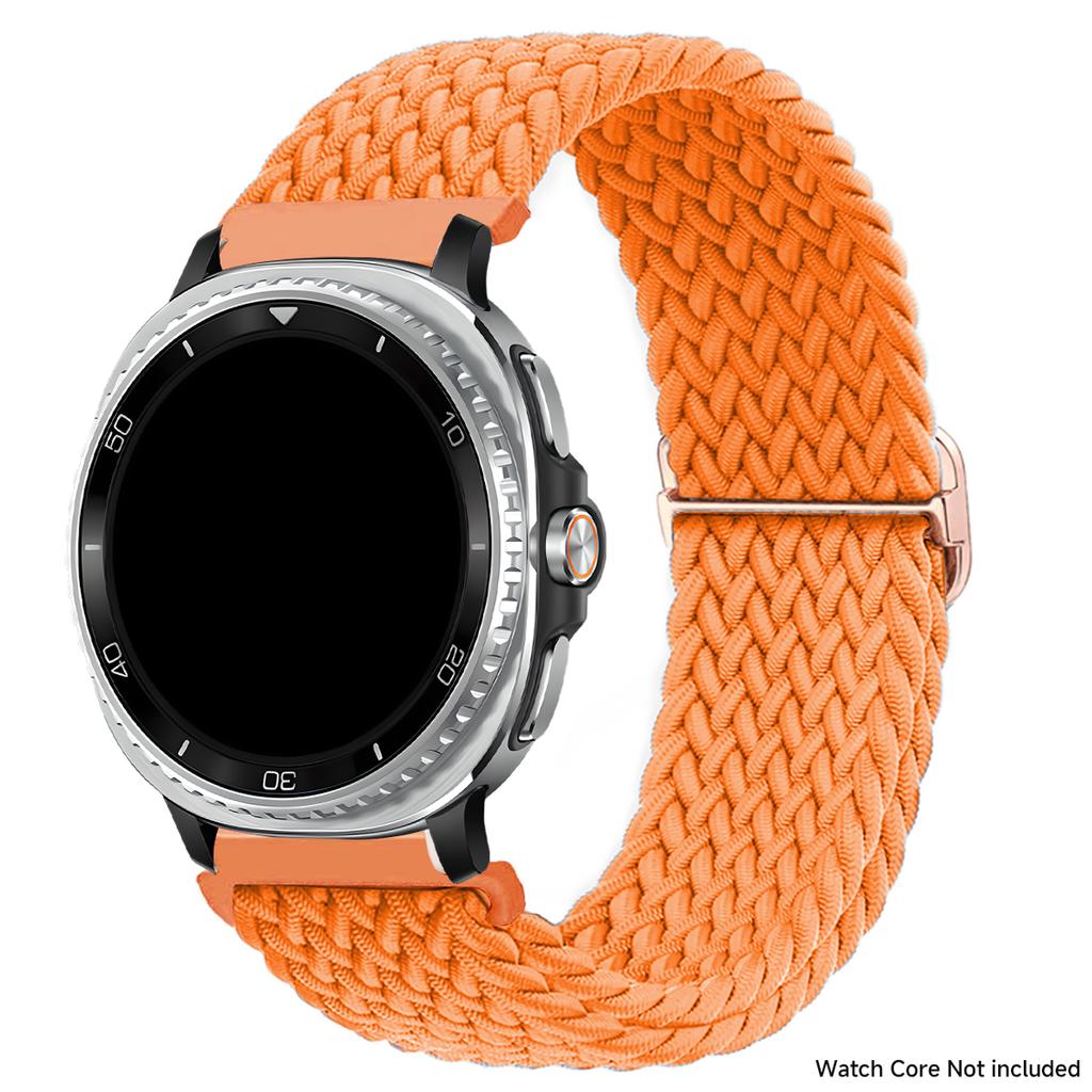 Bracelet en nylon tressé pour Samsung Galaxy Watch 8 40mm 44mm/Watch 8 Classic 46mm Bracelet sans espace pour Galaxy Ultra 2025 Bracelet en nylon