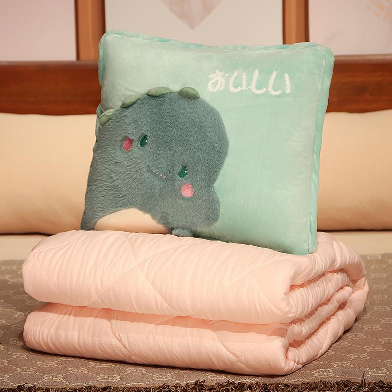 Мультяшный Динозавр Акула Животное Подушка Одеяло Складное Офисное Одеяло с Кондиционером Автомобильная Поясничная Подушка Собака small throw pillow 35cm, quilt 1.5 * 1m