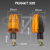 4Pcs Universal Motorcycle Blub Turn Signal Lamp Turning Indicators Light Blinkers Signal Amber Bike Motorcycle Accessories 12V