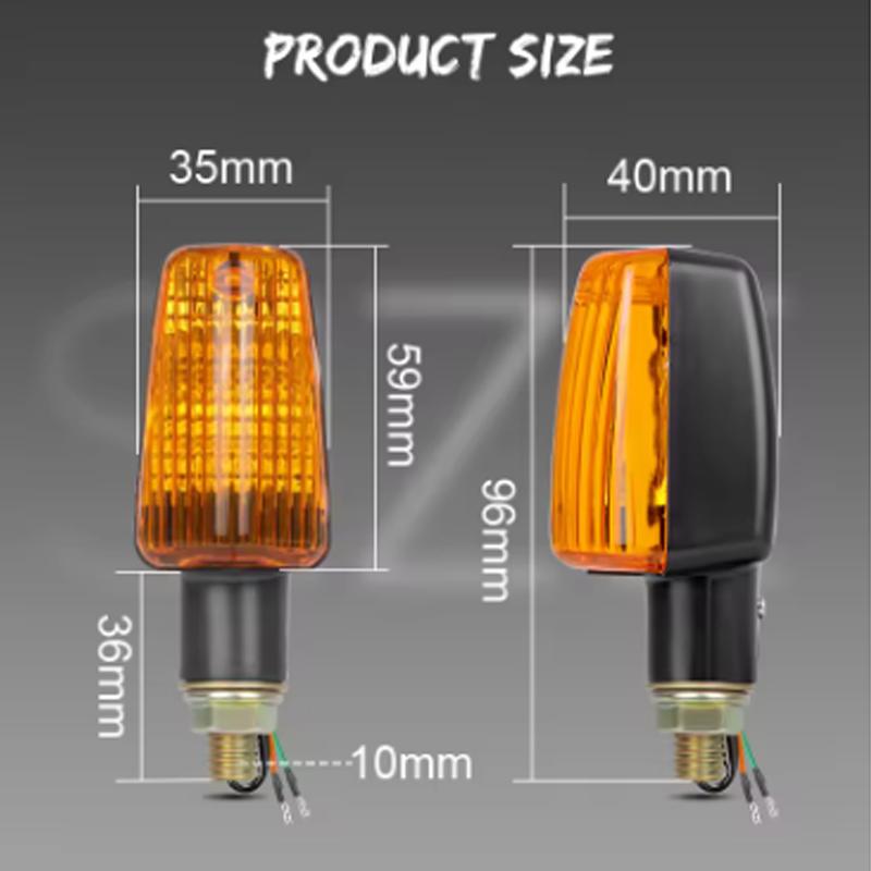 4Pcs Universal Motorcycle Blub Turn Signal Lamp Turning Indicators Light Blinkers Signal Amber Bike Motorcycle Accessories 12V