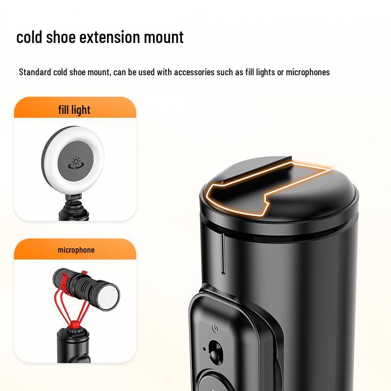 Bluetooth Selfie Stick with Integrated Tripod - C10 Stainless Steel for Live Broadcasts