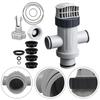 Ensemble d'accessoires de filtration pour piscine 14 pièces avec valve à tuyau double divisé et bouchon de vidange Amélioration pour l'entretien des piscines Intex