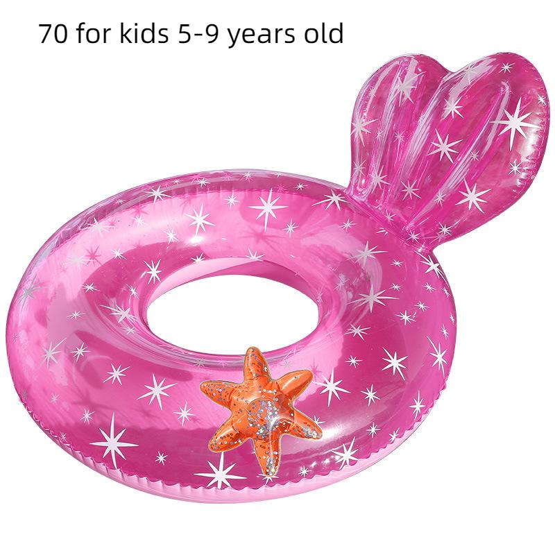 Plavecký kruh Clear Mermaid Trubice nafukovací hračka Plavecký kruh pro dítě Dítě Dospělý Plavecký kruh Plavecký kruh Plážové vybavení bazénu