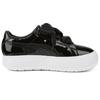 (WMNS) PUMA Suede Mayu Heart Patent 'Black White' Women's 385967-02