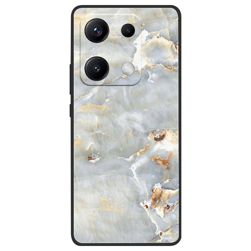 For Redmi Note 14S 4G Phone Case 14 s Marble Painting Pattern Soft Silicone Anti Drop Cover For Xiaomi Redmi Note 14S Shell