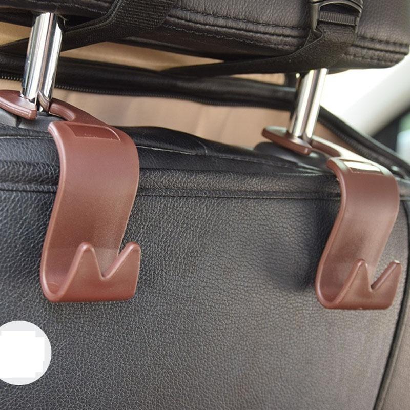 4 buc. cârlig universal pentru tetieră pentru mașină, suport pentru umeraș pentru spate, organizator de vehicul pentru genți de mână, posete, haine