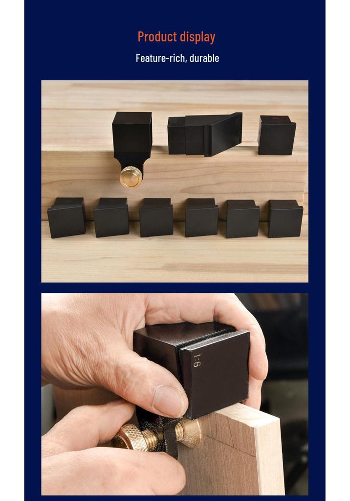 Magnetic Woodworking Dovetail Joint Guide Set: 90° Right Angle Saw & Marking Gauge for DIY Tenon Projects