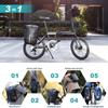 Rhinowalk Bicycle Pannier Bag, Waterproof Rack, 20L, Bike Bag, Shoulder Bag, Laptop Pannier Backpack, Professional Cycling Accessories (Black)