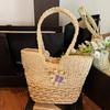 Woven Straw Bag Women's Large Capacity 2025 New Summer Seaside Travel Summer Beach Bag Shoulder Tote Bag Tide