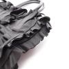 Used PRADA Frill Tote Bag Nylon leather Black Used Women