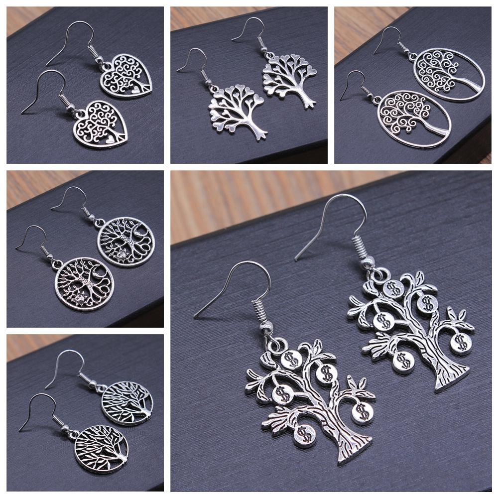 Tree Earring Women Drop Earrings Round Tree Dangle Earrings Women Fashion Jewelry Gift For Women