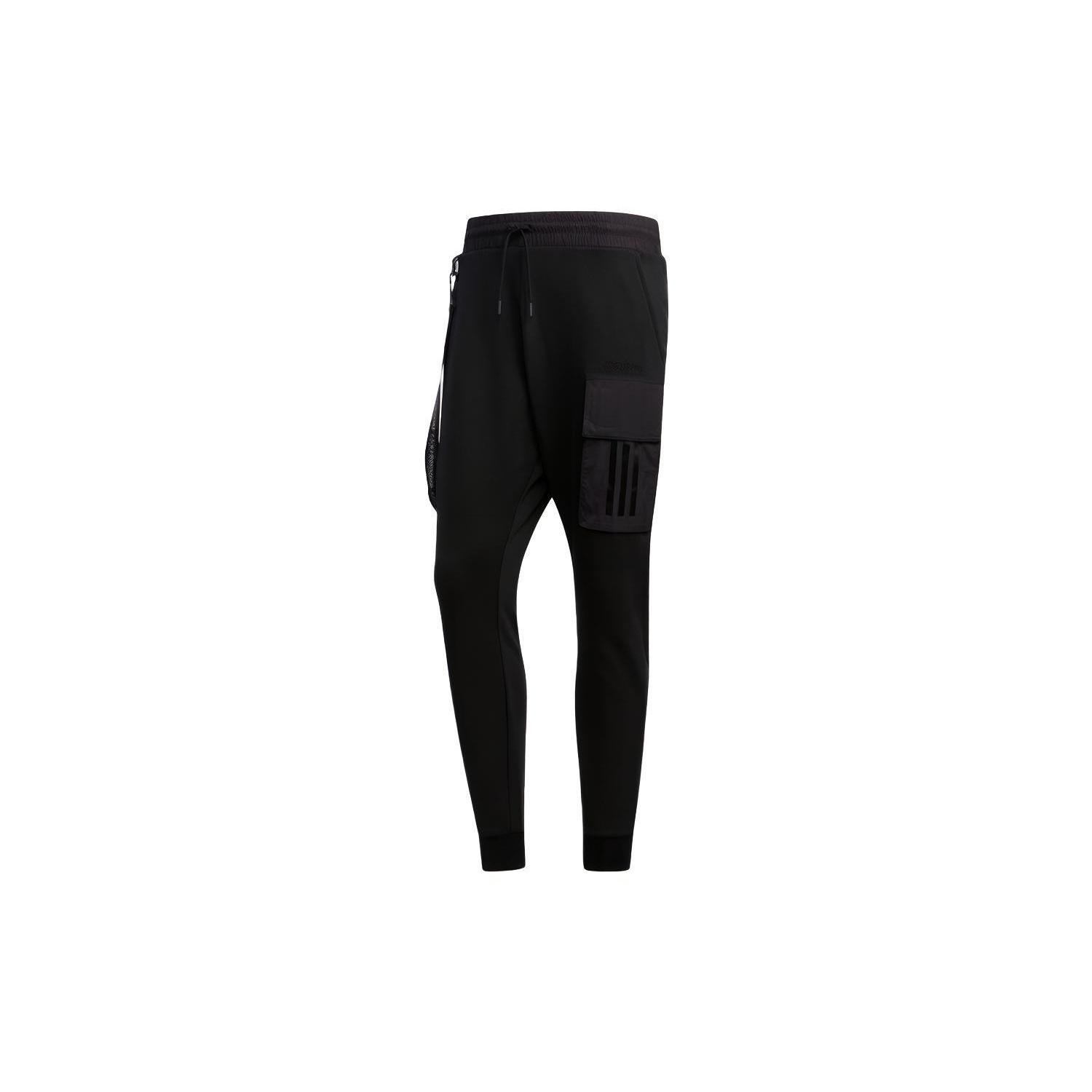 adidas neo M UT TP 1 Knit Bundle Feet Fleece Lined Sports Long Pants Black Men s EI4345 M