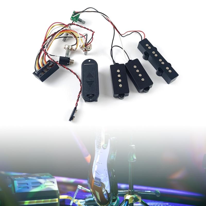 Electric Guitar Amplification Circuit with 3 Band Equalizer EQ Preamp Circuit