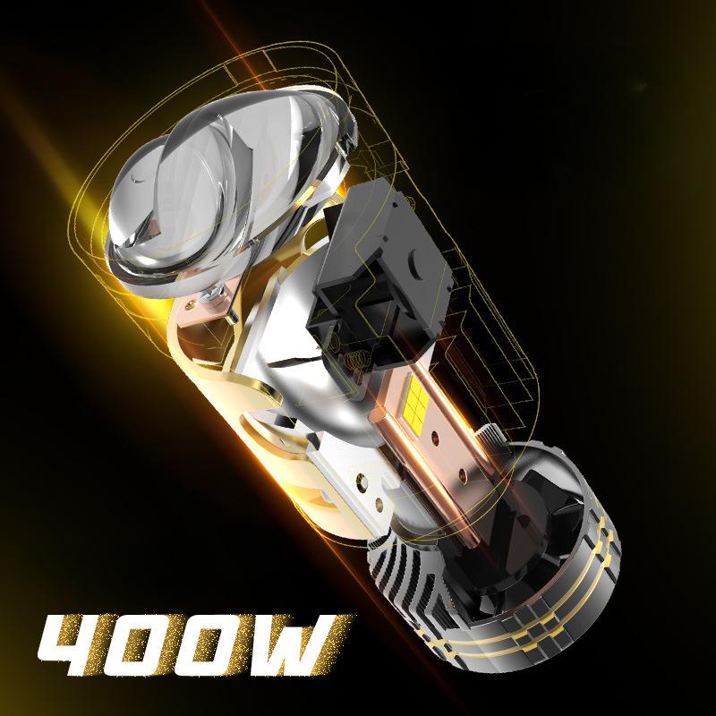 

Автомобильная светодиодная линза фара Высокая яркость Модифицированная линза H4 Сильный свет Сверхъяркий Двойной свет Дальний и ближний Интегрированная матричная лампа