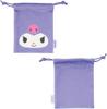 Skater Air Neck Pillow Kuromi Sanrio with Exclusive Pouch ZANP1