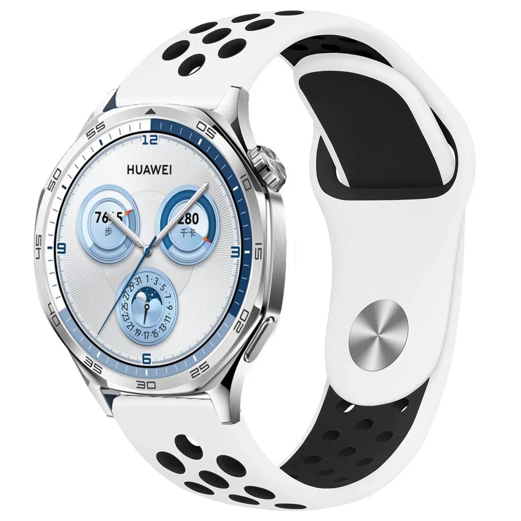 22mm 20mm 18mm Silicone Strap For Huawei Watch GT5/4/3 Pro 46mm Two-color Wristband Huawei Watch GT5 Pro 42mm GT4-5 41mm Correa
