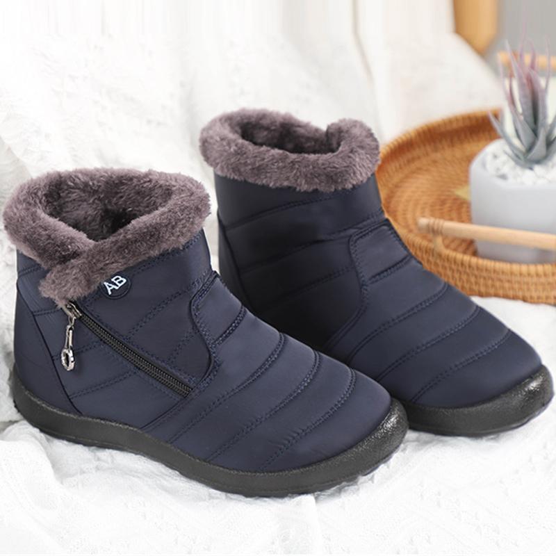 Women's Large Size 35-43 High-top Cotton Shoes Waterproof and Ski Boots