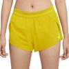 Nike Dri-FIT ADV Logo Print Side Split Fitness Casual Breathable Mid-Rise Sports Shorts Women shorts Yellow CZ9399-733