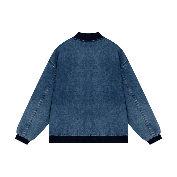 Levis FW21 Baseballkragen Einreihig Wendbar Lässige Jeansjacke Herrenjacken Blau A1941-0000