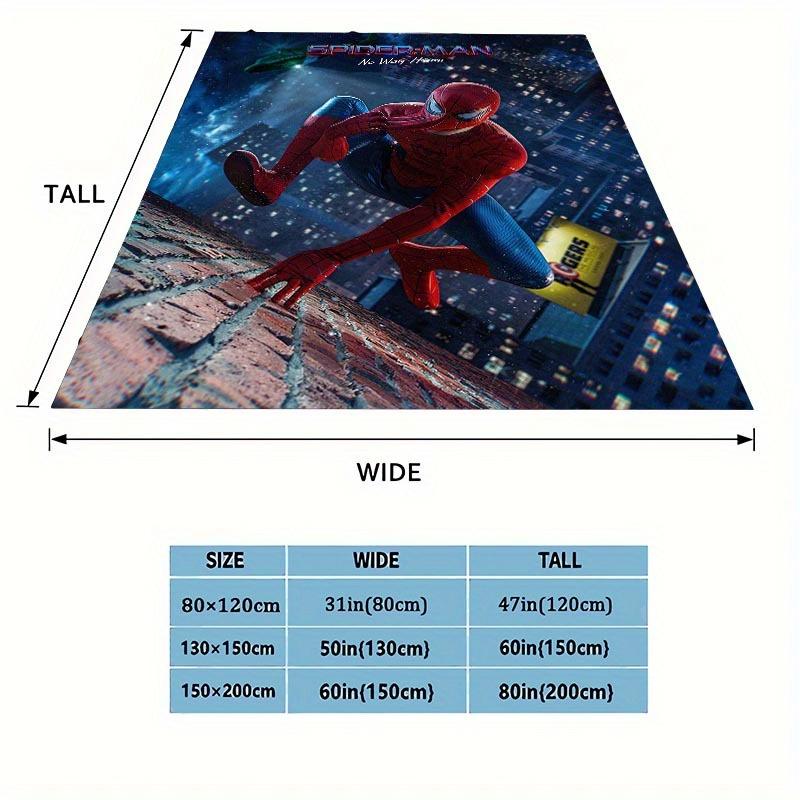 1pc Spider-Man Printing Blanket - Soft, All-Season Throw for Living Room, Bedroom,Personalized Gift with Adorable Cartoon Design