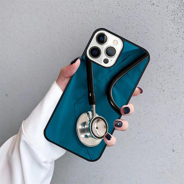 Cute Cartoon Medicine Nurse Doctor Phone Case Cover For iPhone 17 Air 15 16 Pro Max 14 13 12 11 Pro Max Plus