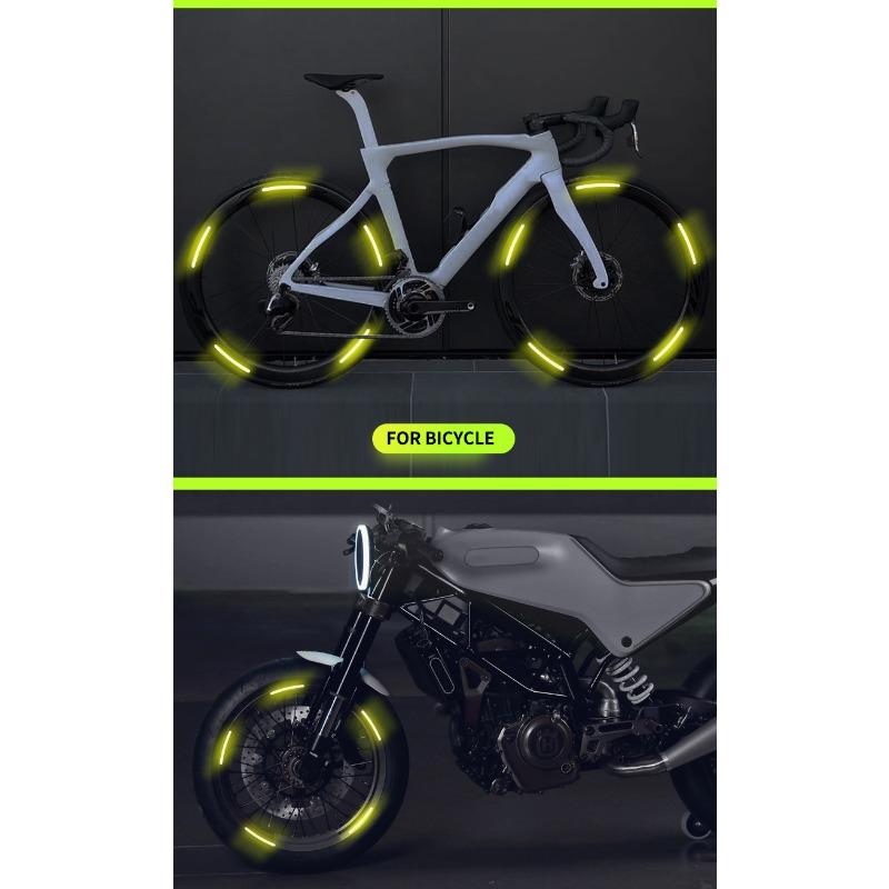 Car Wheel Tire Rim Hub Reflective Luminous Emblem Sticker Car Styling For Suzuki DZire IGNIS Grand Swift Jimny Vitara Baleno SX4 GW250 Splash Swace