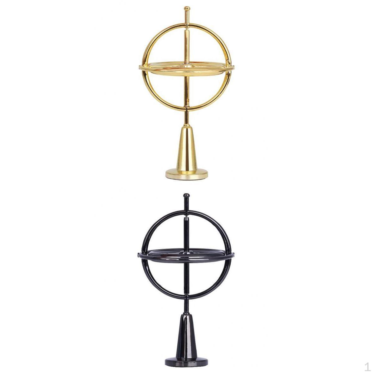 

2x Гироскоп для кончиков пальцев Игрушка Черный Золотой