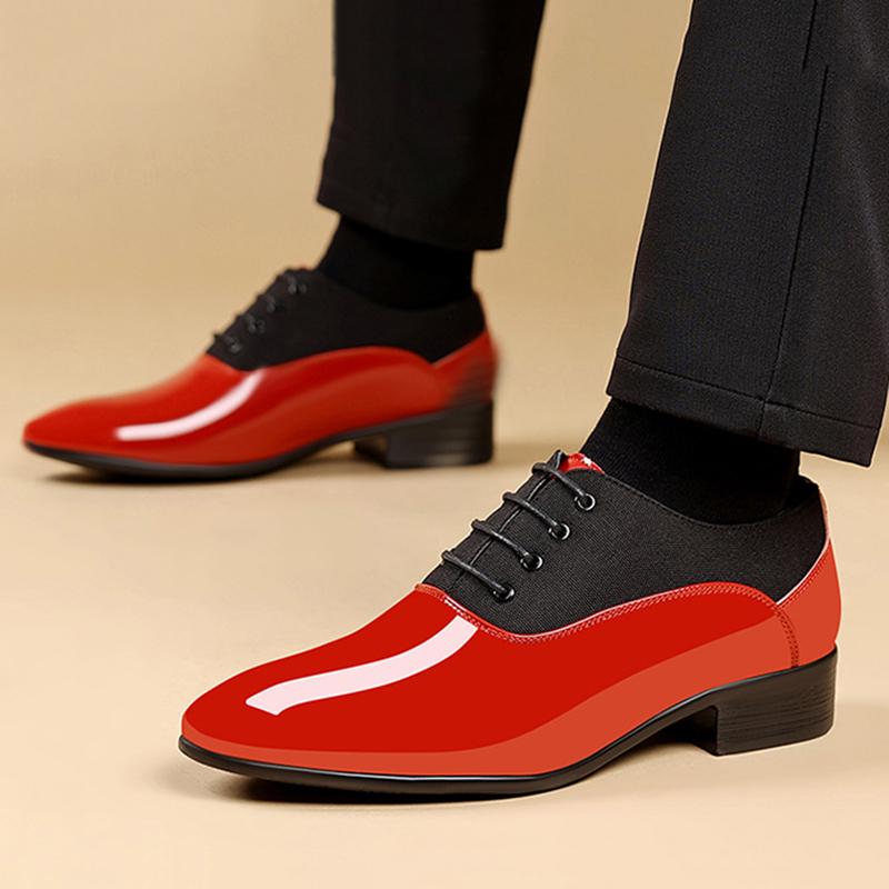 Men's Designer Black White Mixed Lace Up Wedding Oxford Brogues Shoes Male Flats Dress Homecoming Footwear Zapatos Hombre