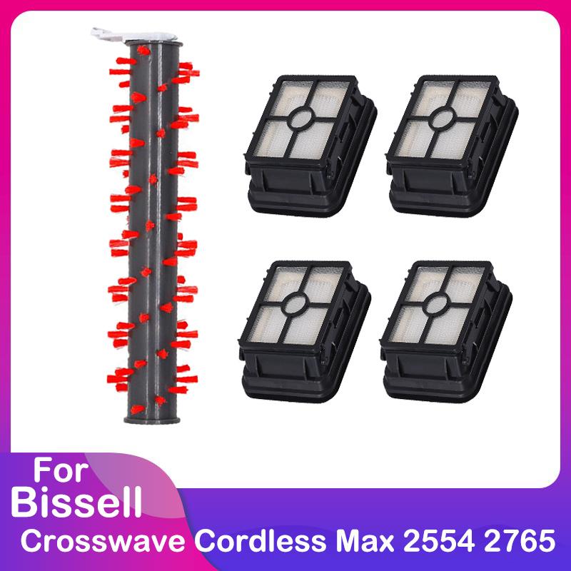 Compatible for Bissell Crosswave Cordless Max 2554 2554A 2590 2596 2596B 2596M 2765 2765F 2765Z 2765E 2765N Main Brush Filter