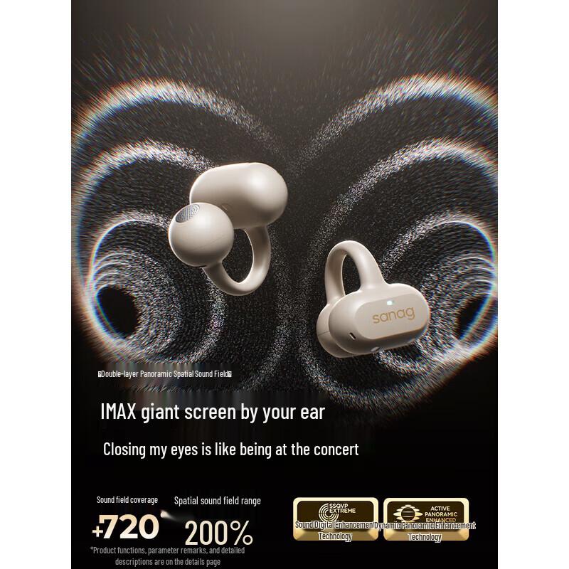 sanag Z50 Ultra Ear-clip Bone Conduction Concept Bluetooth Earbuds