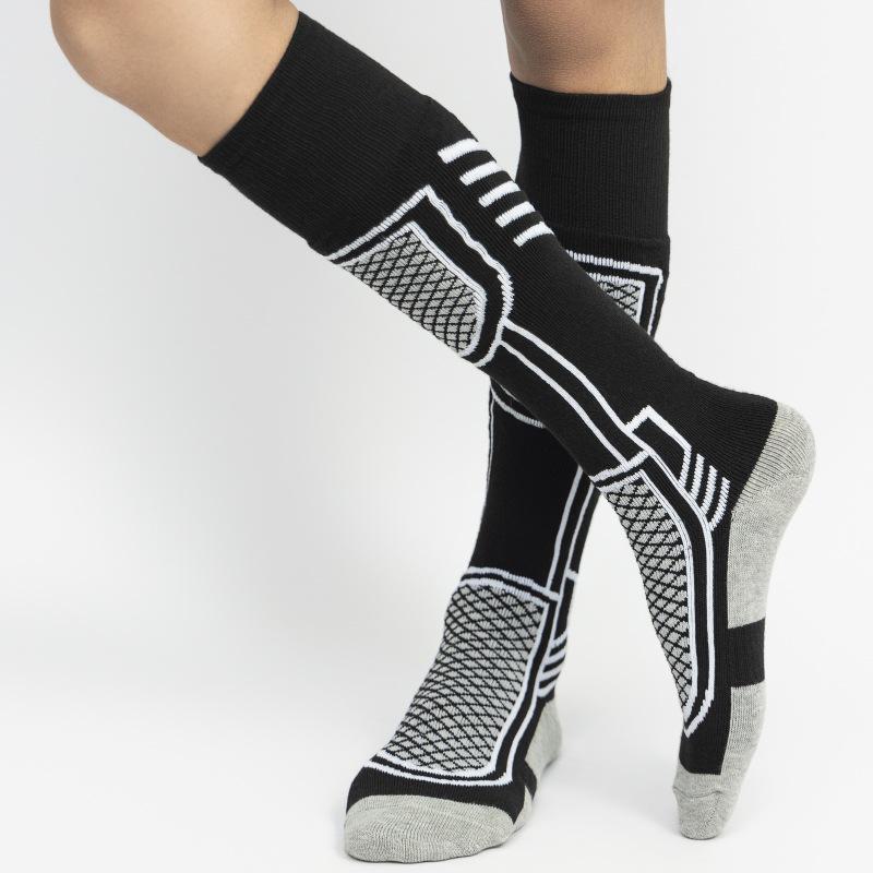 Thick Winter Ski Socks - Unisex Outdoor Mountaineering, Warm Towel Bottom, Long Tube for Sports & Kids