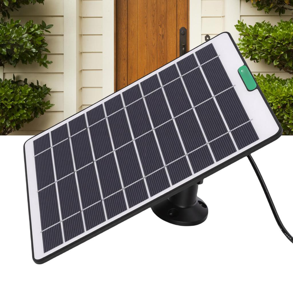 5W Solar Panel Fit for   Pro 5S Surveillance Camera Monocrystalline Silicon Solar  r with 3 Pin Interface for Security Camera Doorbell