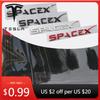 Car Sticker 1PCS ABS Car Emblem Space X Rear Badge Dceoration Stickers For Tesla Auto Trunk Exterior Styling Modification