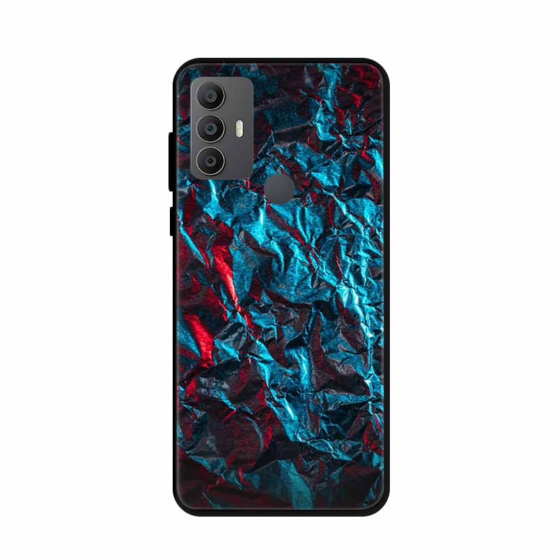 For Alcatel 1V 2021 Case 6002A 6002D 6.52" Marble Silicone TPU Soft Shockproof Phone Case for Alcatel 1V (2021) Covers Coque 1 V