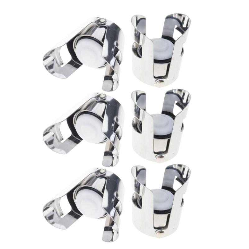 2/4/6/8 Stück Stahl Champagnerverschluss mit Silikon-Vakuumversiegelung für luftdichte Konservierung von Schaumwein und Rotwein