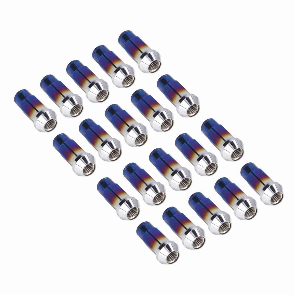 20Pcs M12x1.5 Wheel Lug Nuts with Wrench Socket High Hardeness Replacement for Ford Focus