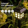 2er-Pack Solar-Wegleuchte Außen Solarleuchte Wasserdichte Landschaftsbeleuchtung für Garten Hof Terrasse Gehweg Einfahrt Camping Deko