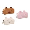 Cartoon Plush Pencil Case for Student Girl Women Large Capacity Pen Organizers Bag Pencil Pouches Travel Cosmetic Bag
