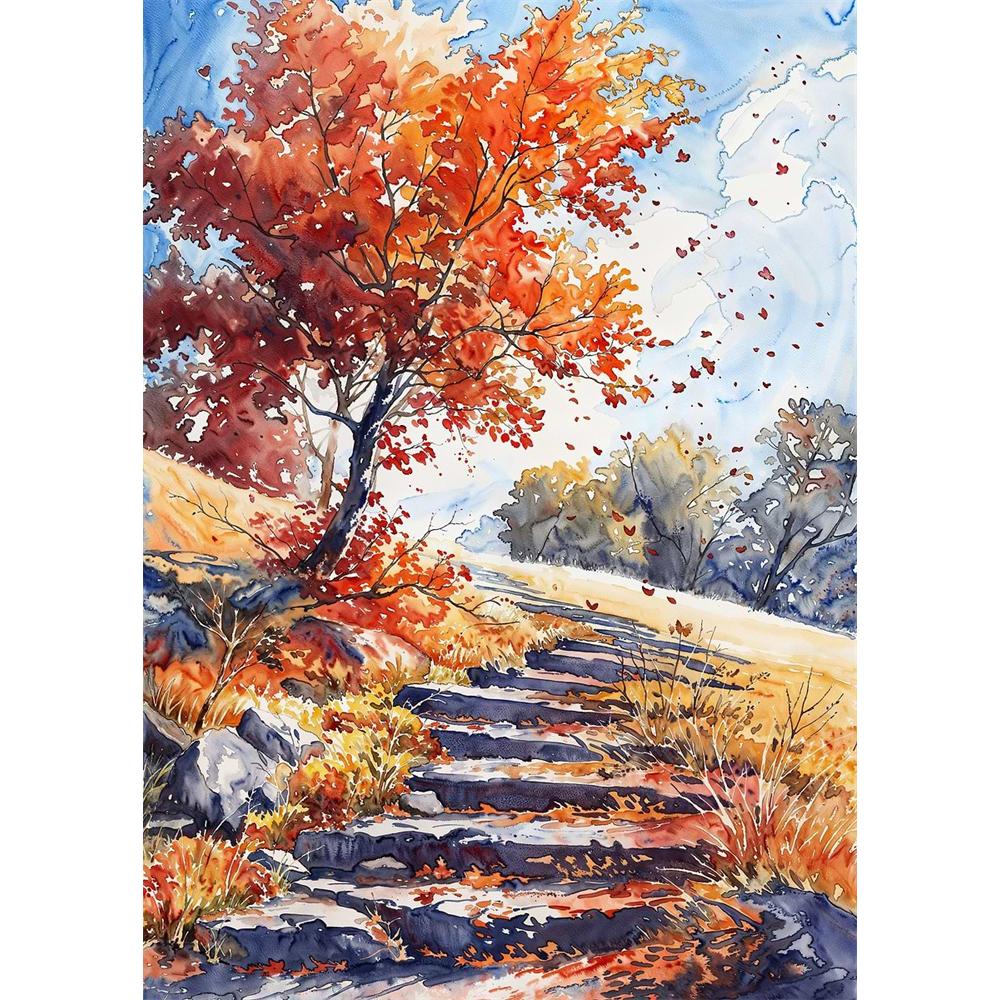 Chinese Four Seasons Landscape Diamond Art Painting Decoration Sailboat Diy Full Rhinestone Mosaic Cross Stitch Kit Gift