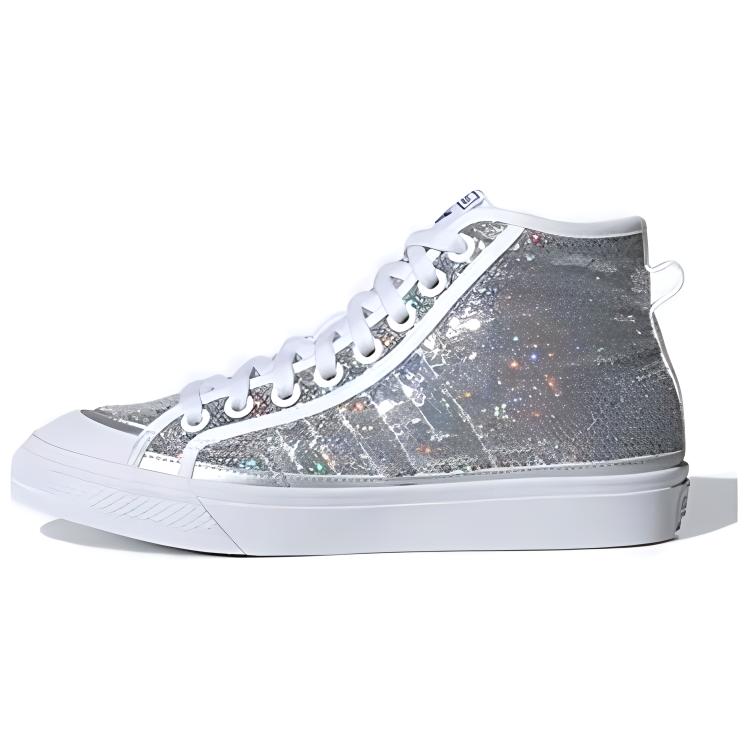 Adidas Nizza Hi  Silver White  Women s FW9944 36.5