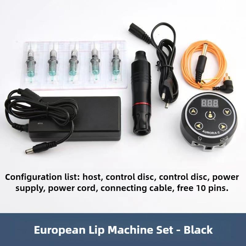 European Lip Current Instrument Particle Eyebrow Tattoo Embroidery Machine Point Stab Tattoo Full Throw One-Piece Machine