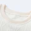 Women's Fashion Color Round Neck Long Sleeve Top Elastic Waist Casual Pants Loose Sports Two Piece Set