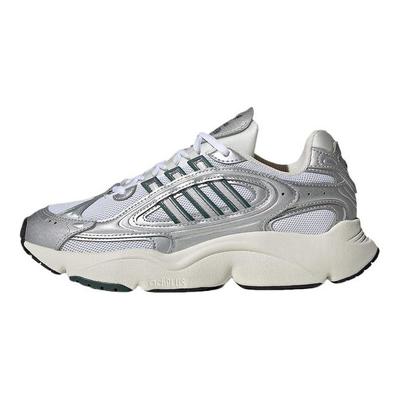 Ozmillen Silber Metallic Mineralgrün Damen Sneaker Grau-Eins IG1919