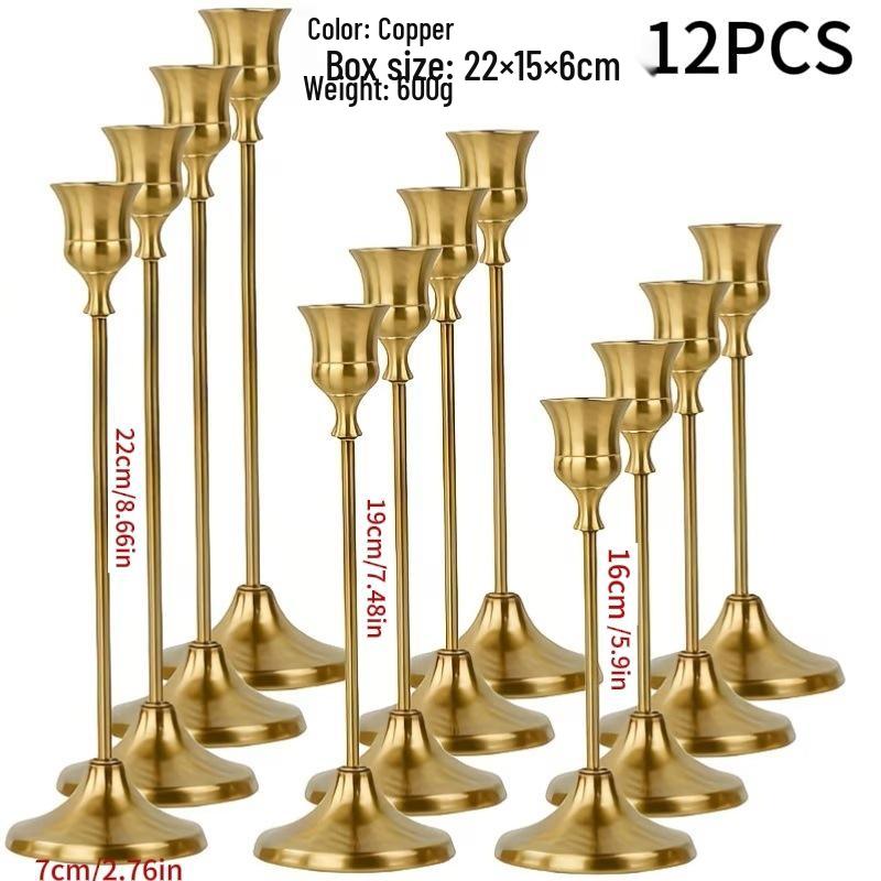 Europäischer minimalistischer Kerzenständer als Ornament für Candlelight-Dinner & Hochzeitsdeko